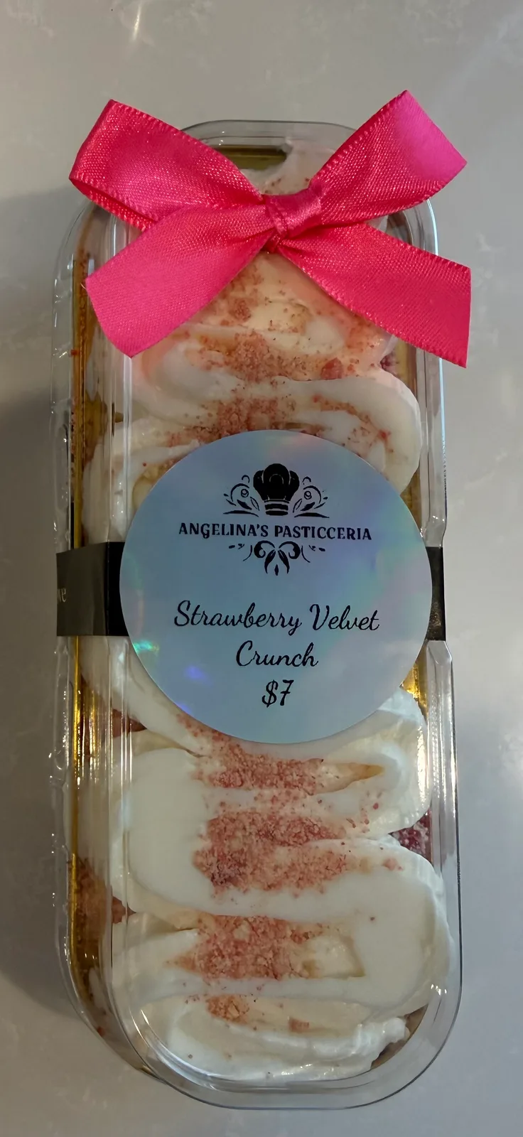 Strawberry Velvet Crunch Cake