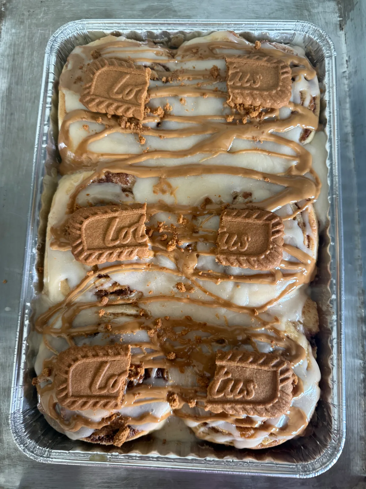 Biscoff Cookie Butter Cinnamon Rolls